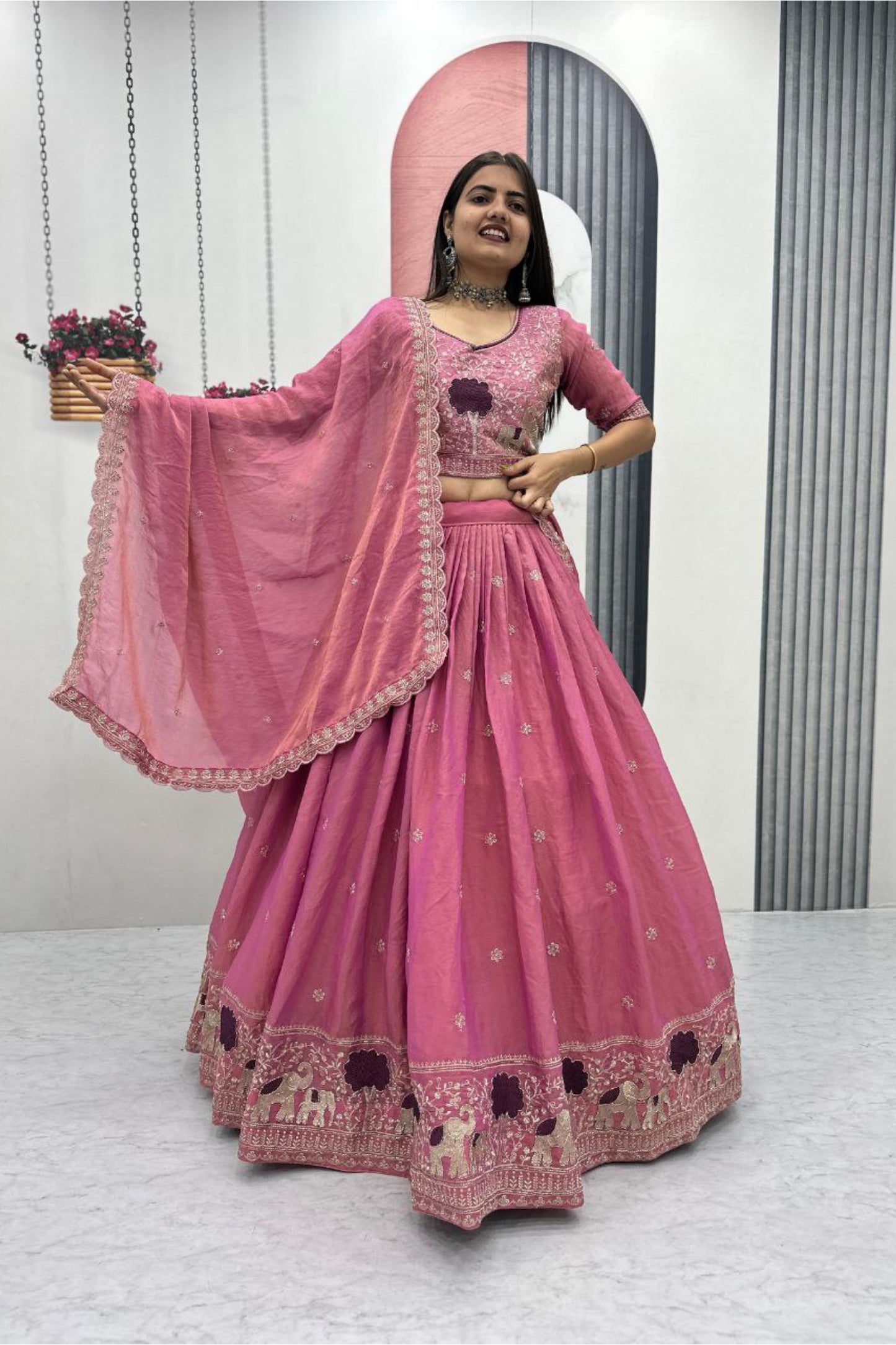 Moss Shimar Lehenga Choli