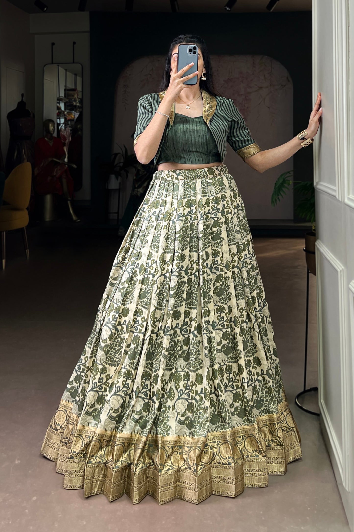 Tradition Three Piece Co-ord Set Lehenga