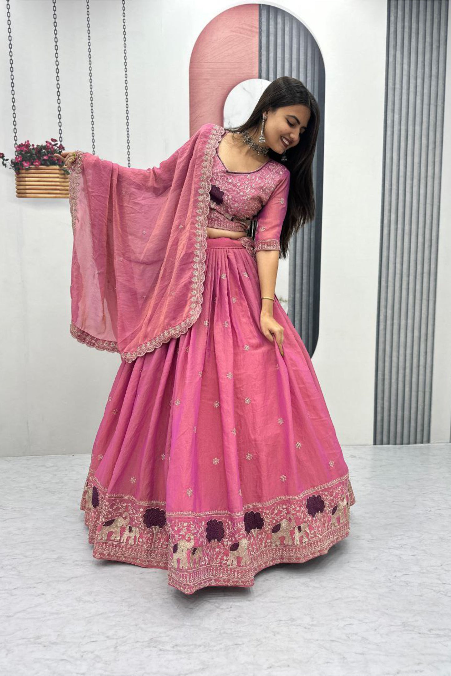 Moss Shimar Lehenga Choli