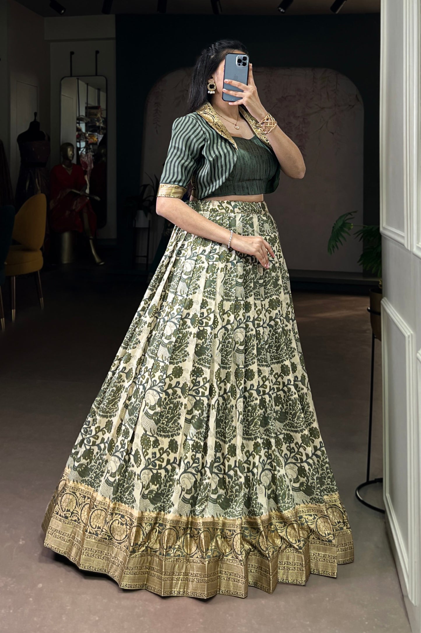 Tradition Three Piece Co-ord Set Lehenga