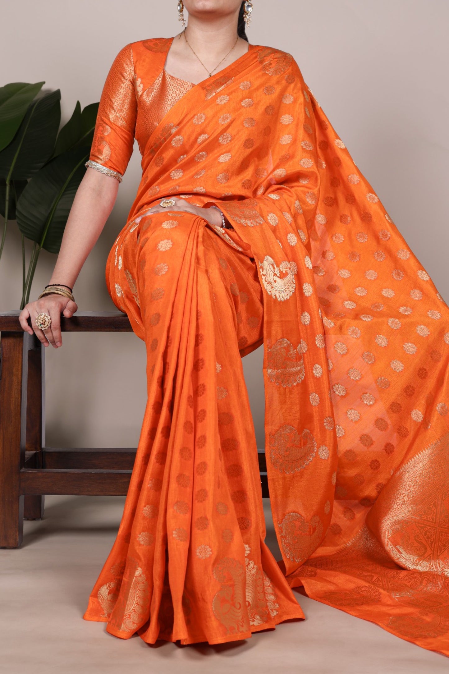 Roop Silk Woven with Zari Work Saree