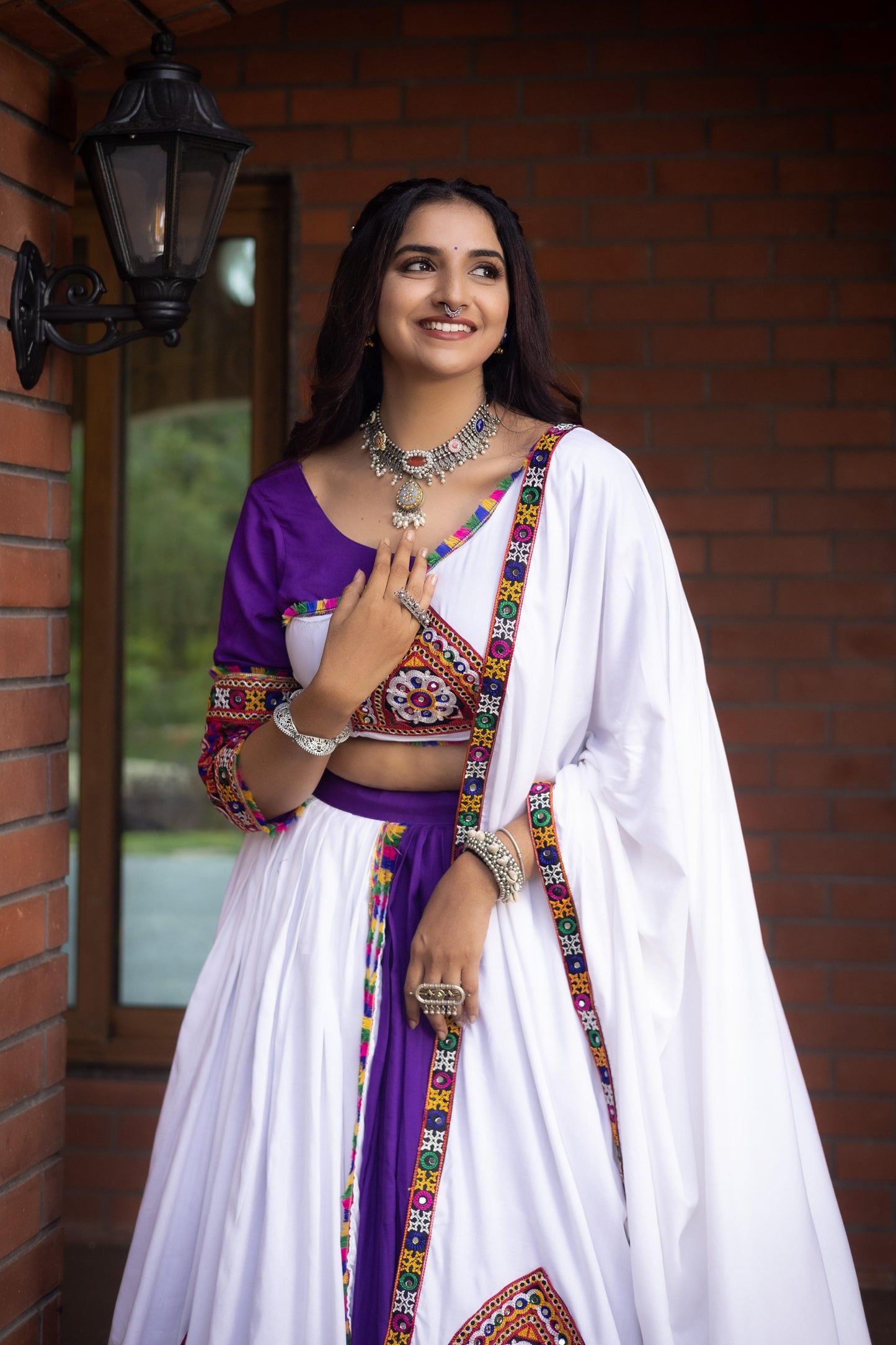 Ethnic Women Pure Rayon Cotton Lehenga | Navatri