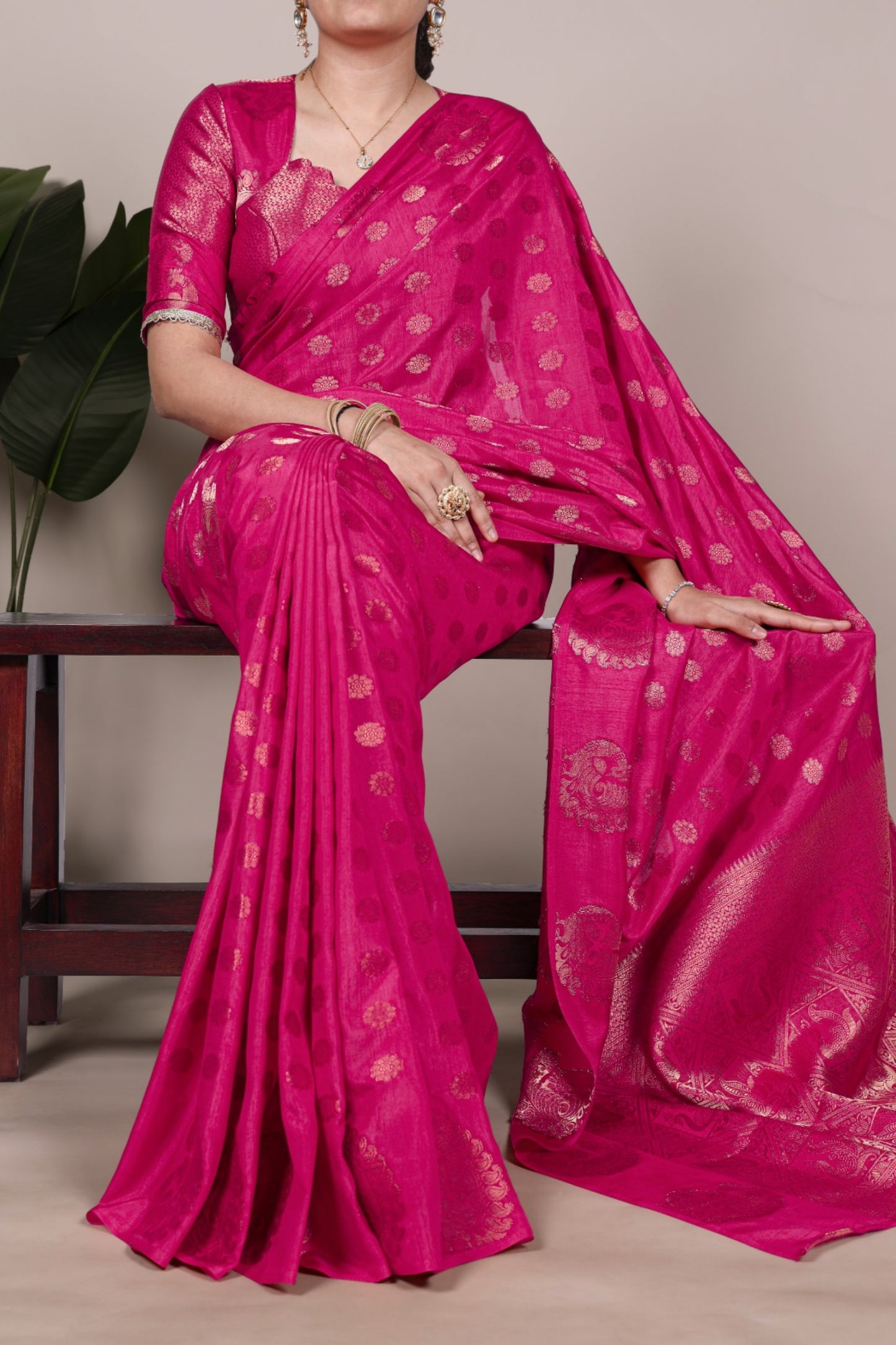 Roop Silk Woven with Zari Work Saree