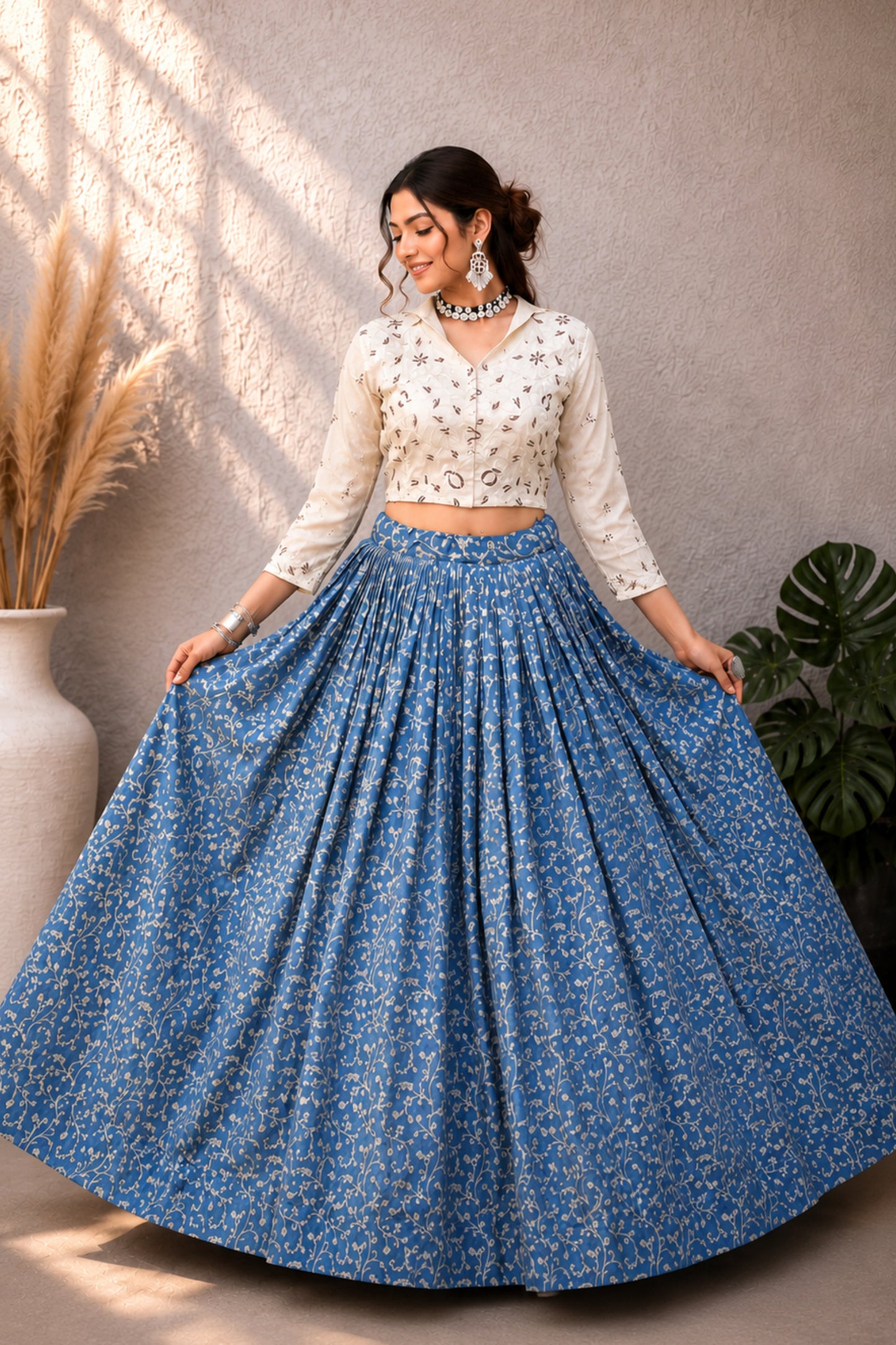Crop Top Style Lehenga Choli