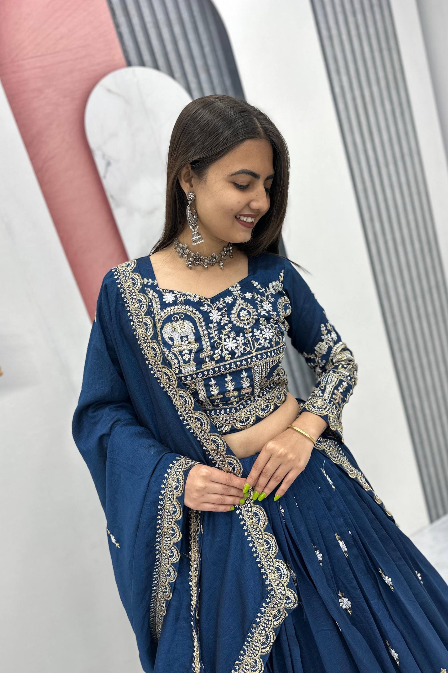 Vichitra Silk Chaniya Choli
