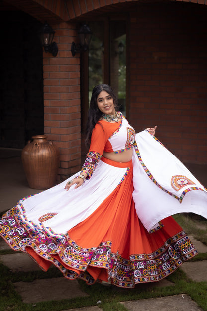 Ethnic Women Pure Rayon Cotton Lehenga | Navatri