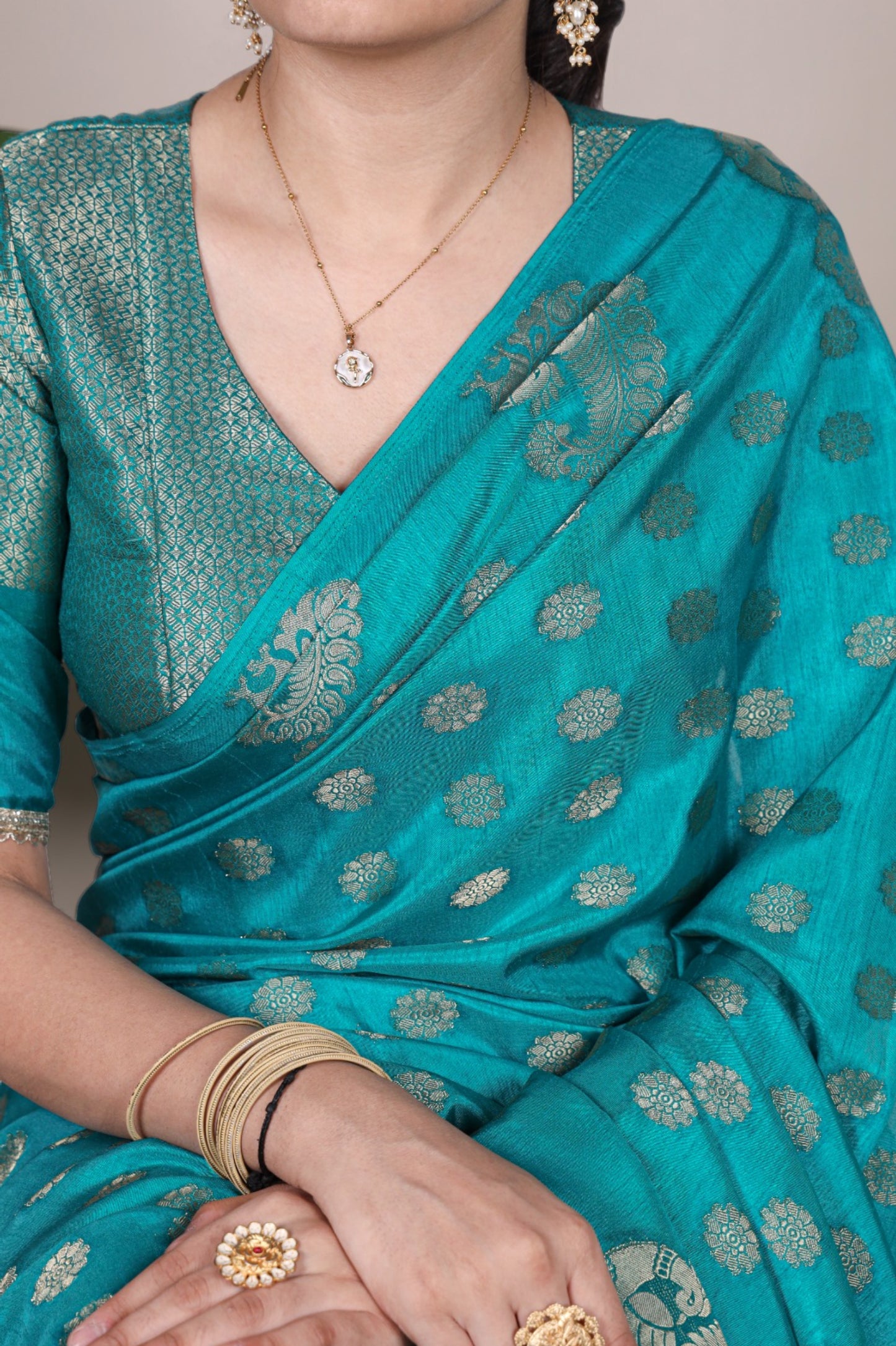 Roop Silk Woven with Zari Work Saree