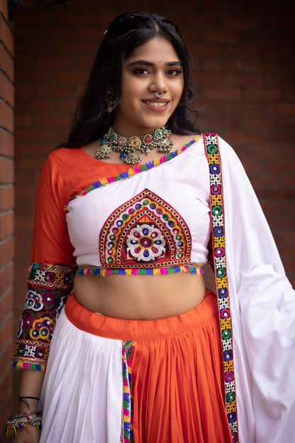 Ethnic Women Pure Rayon Cotton Lehenga | Navatri