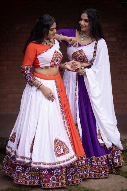 Ethnic Women Pure Rayon Cotton Lehenga | Navatri