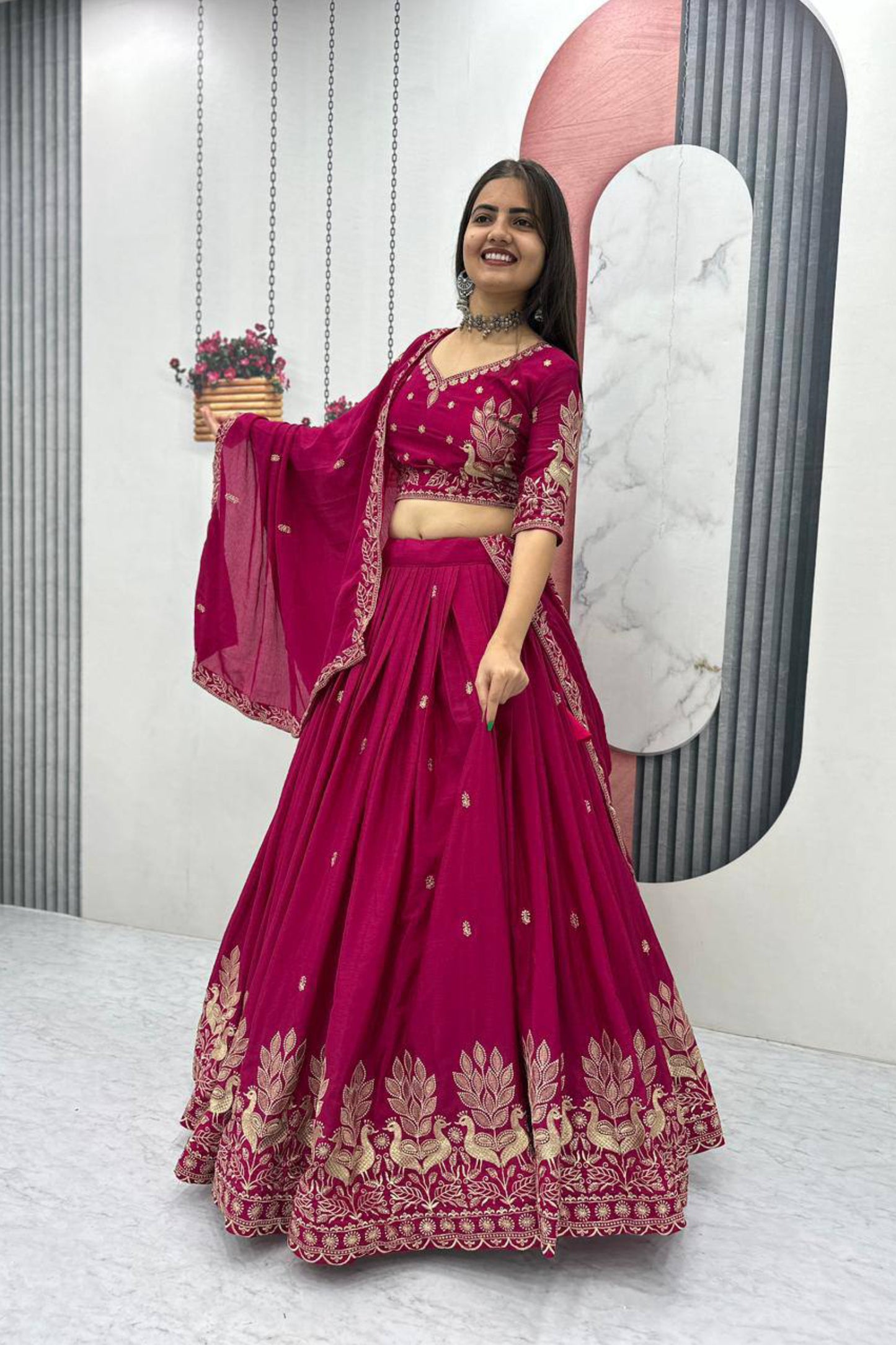 Chinon Wedding Lehenga