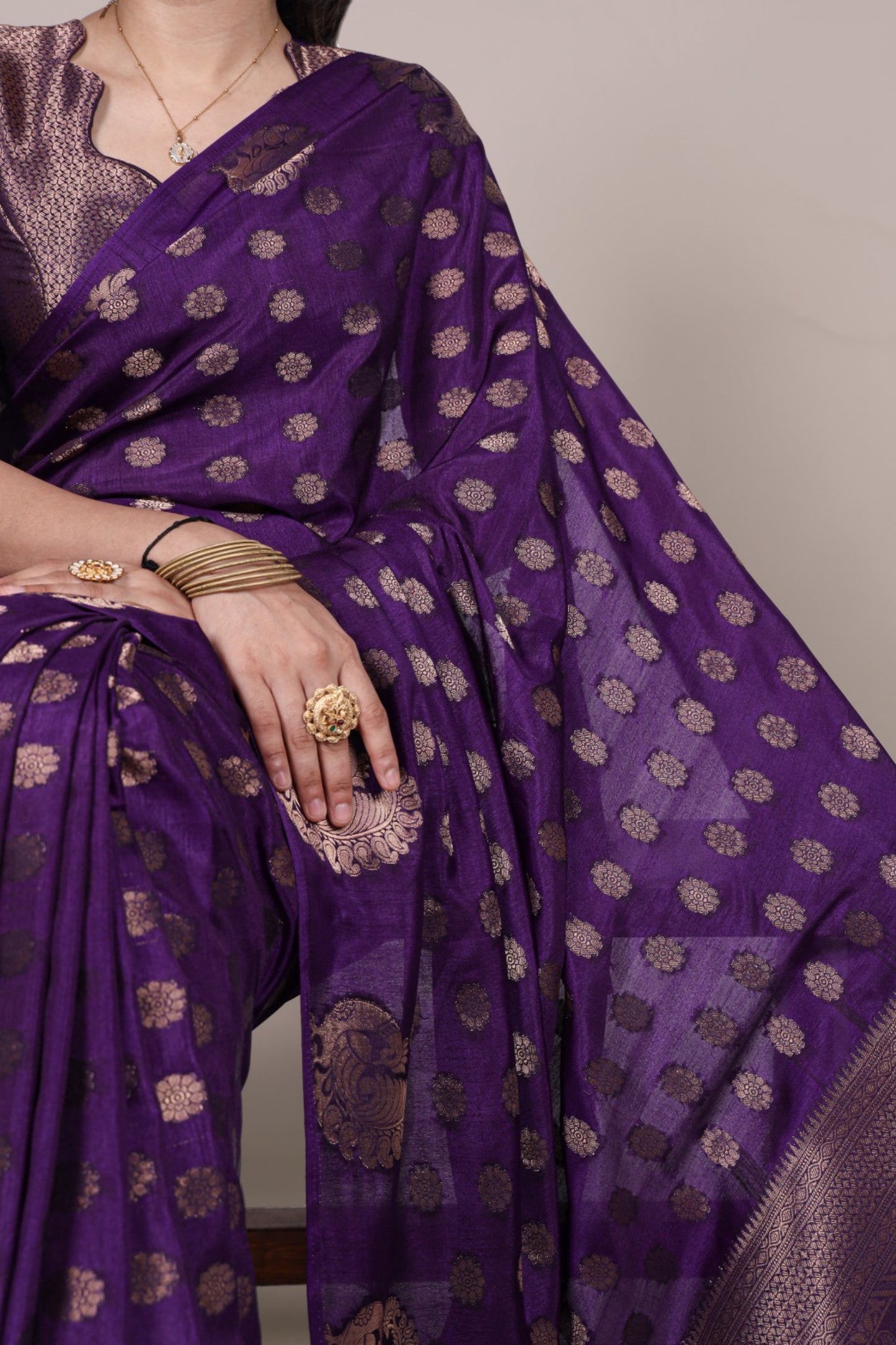 Roop Silk Woven with Zari Work Saree