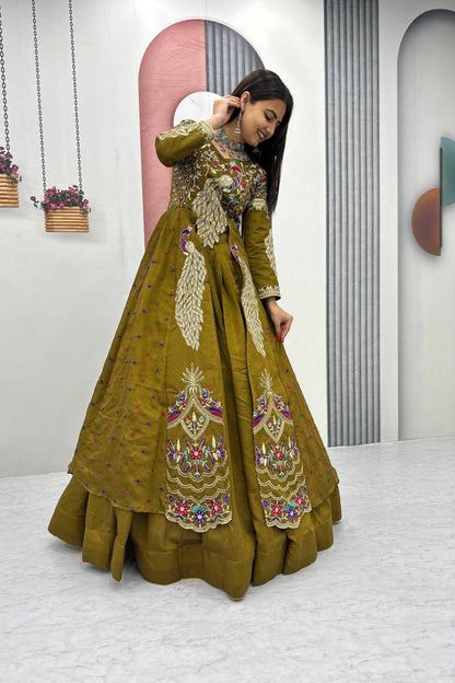 Trending Peacock Long Top Lehenga