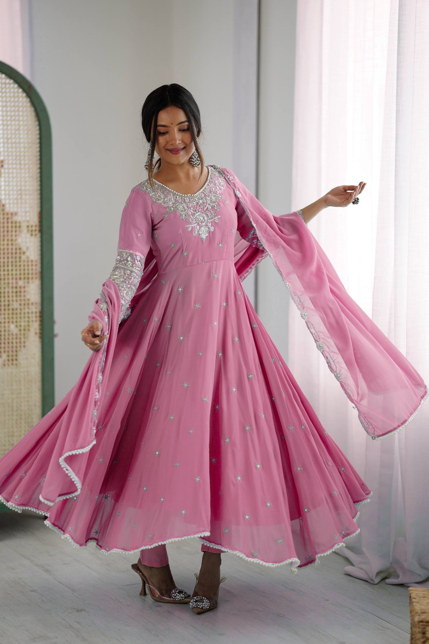 Anarkali Three Piece Set