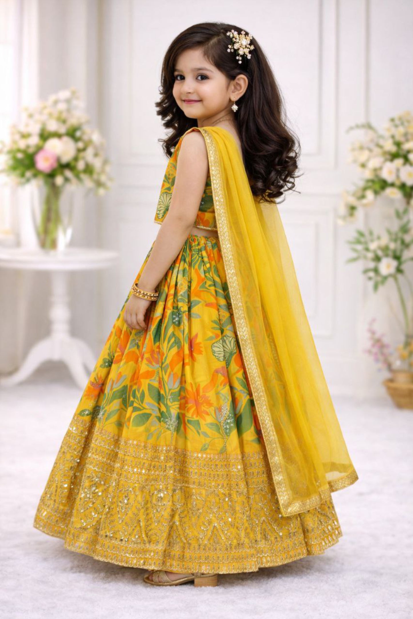 Haldi Special Yellow Lehenga