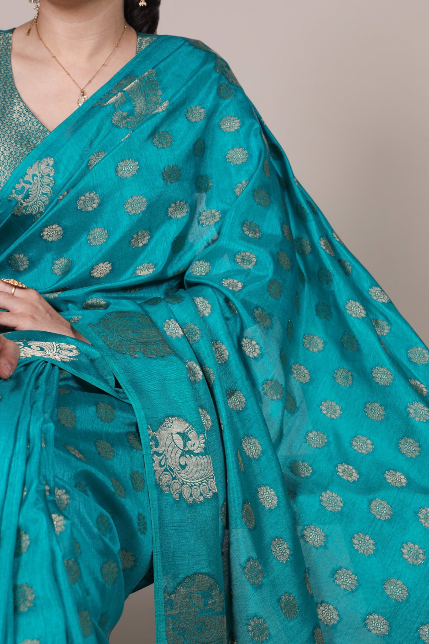 Roop Silk Woven with Zari Work Saree