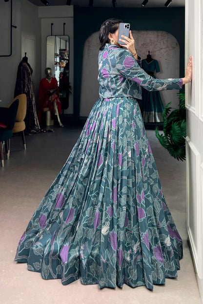 Tasar Silk Printed Three Piece Set
