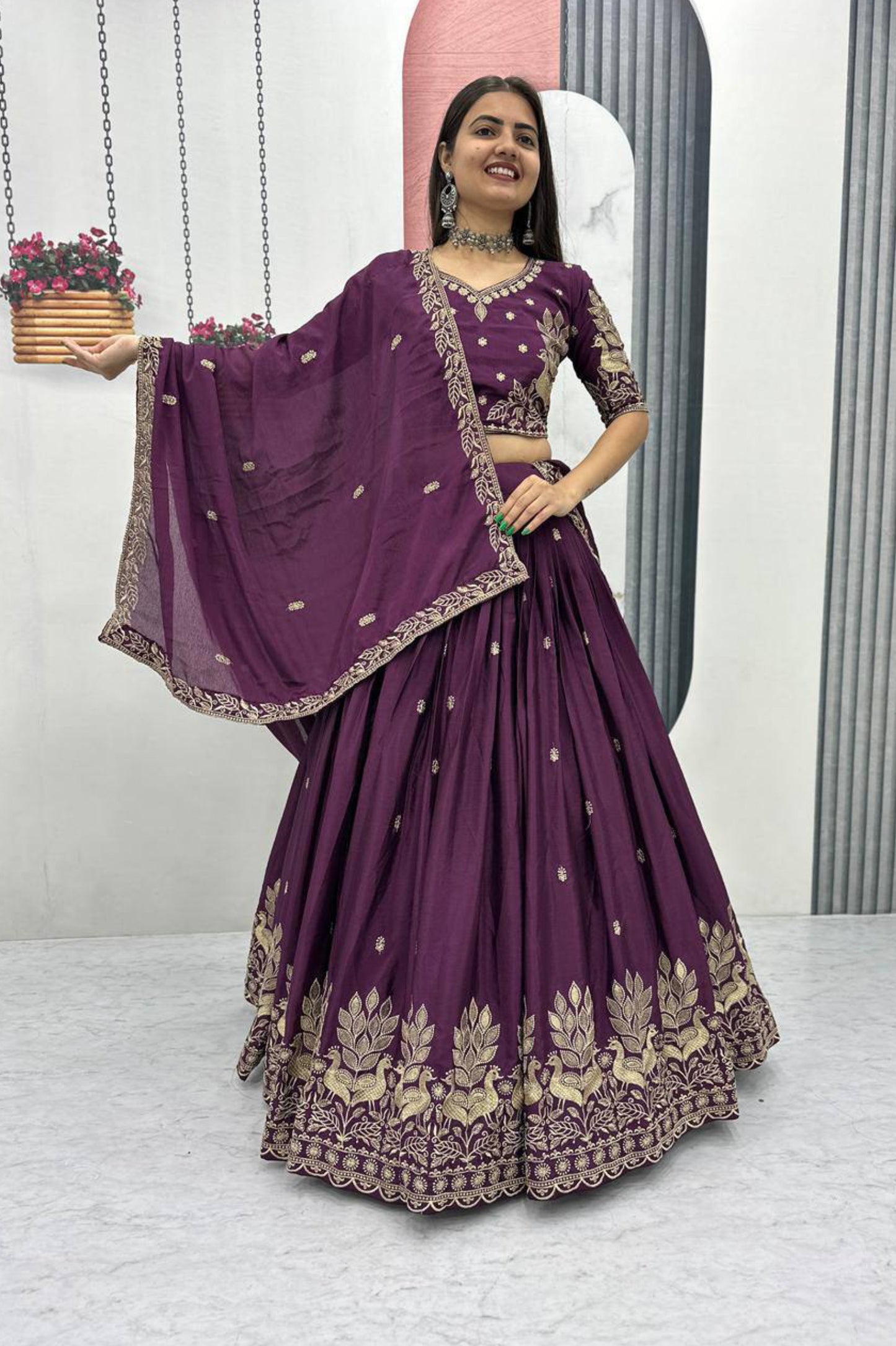 Chinon Wedding Lehenga