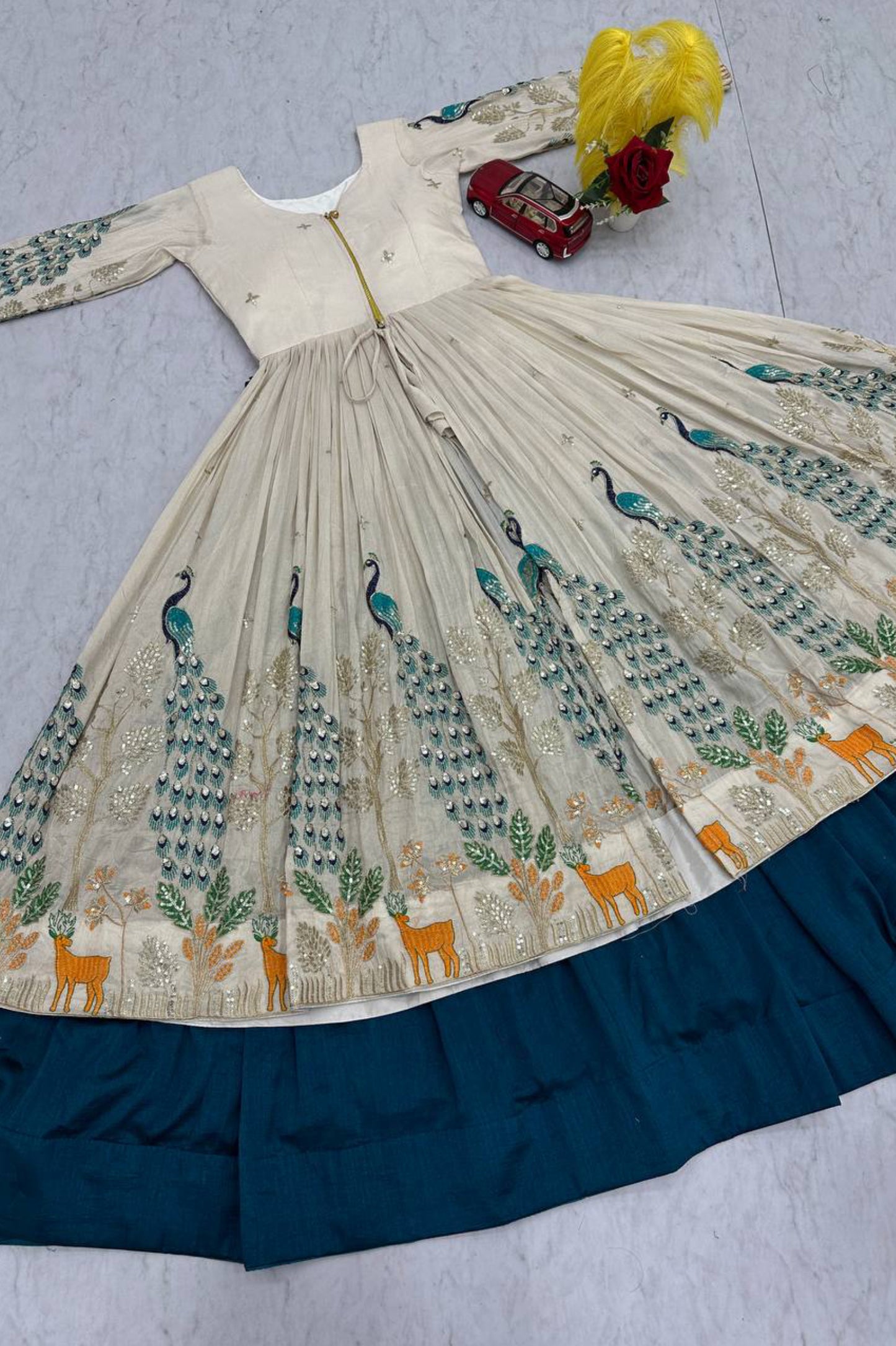 Long Shrug With Lehenga