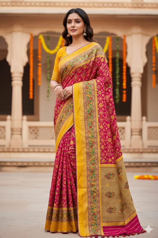Patola Pashmina Saree