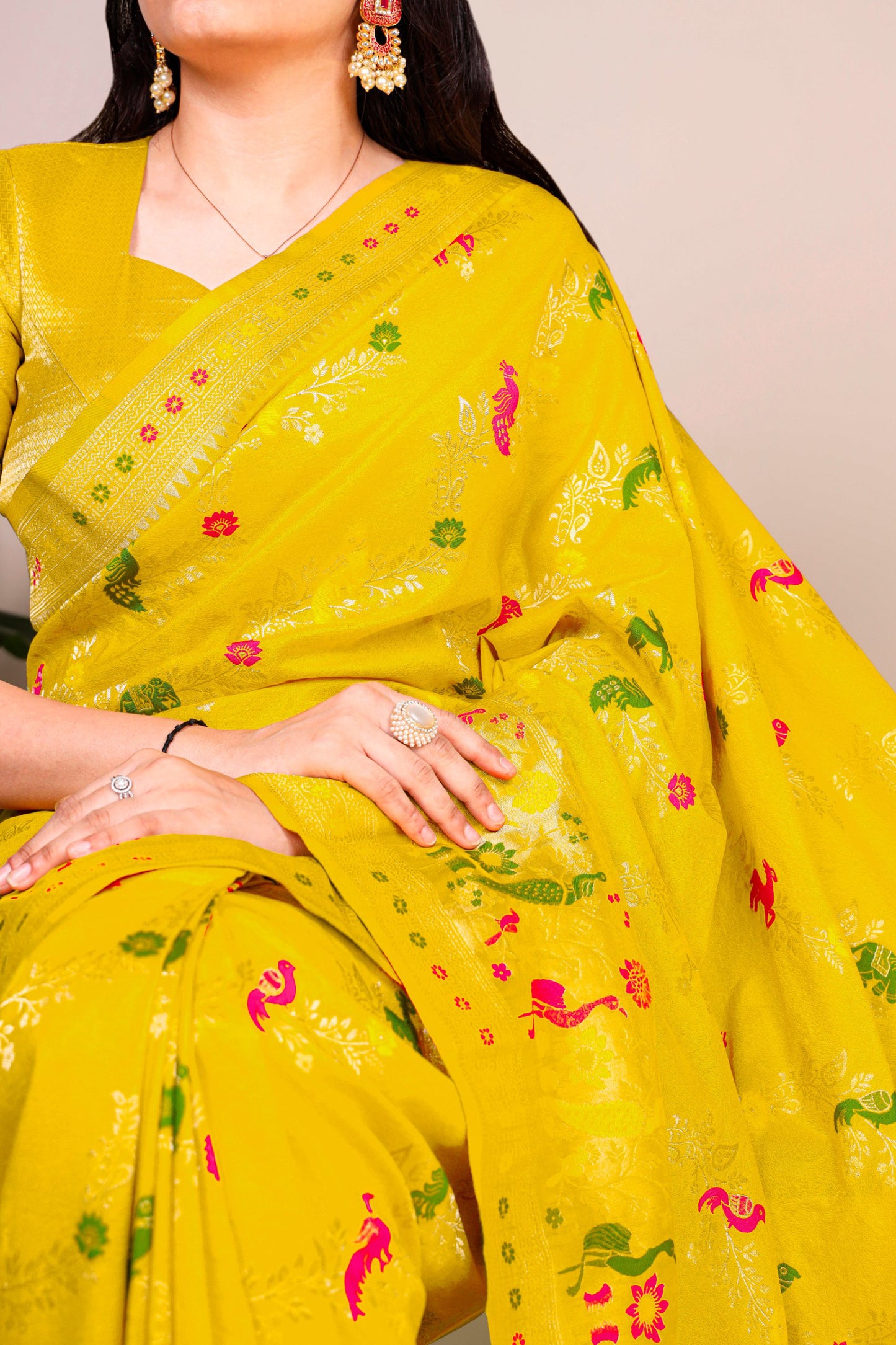 Naylon (Dyeable) Saree