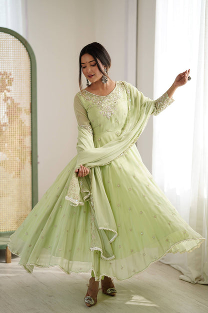 Anarkali Three Piece Set