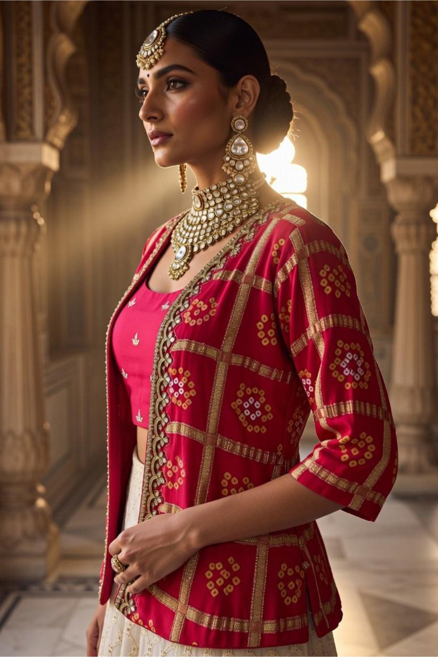 Exude Elegance with Our Pure Gaji Silk Three Piece Set !