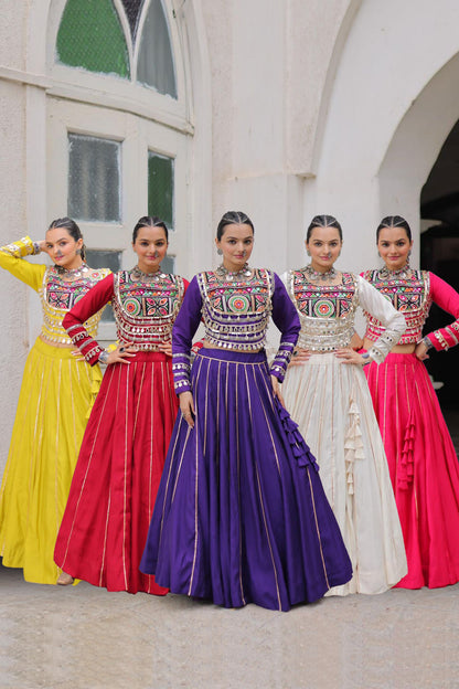 Navratri Special Crop Top with Lehenga