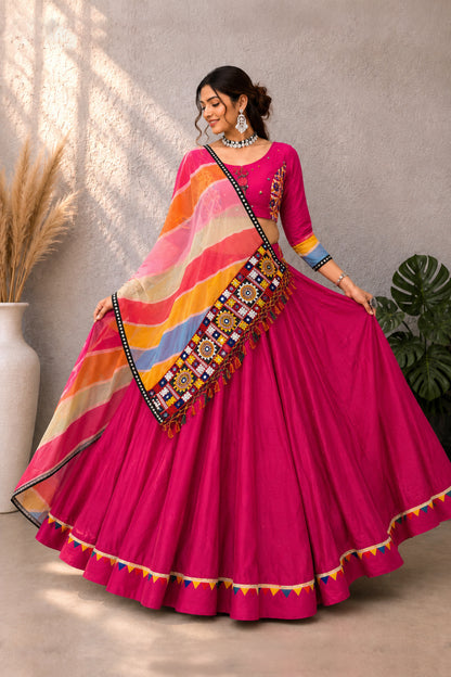 Rayon Cotton Navratri Look