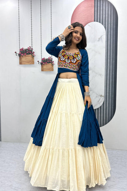Navratri Special Long Top With Lehenga