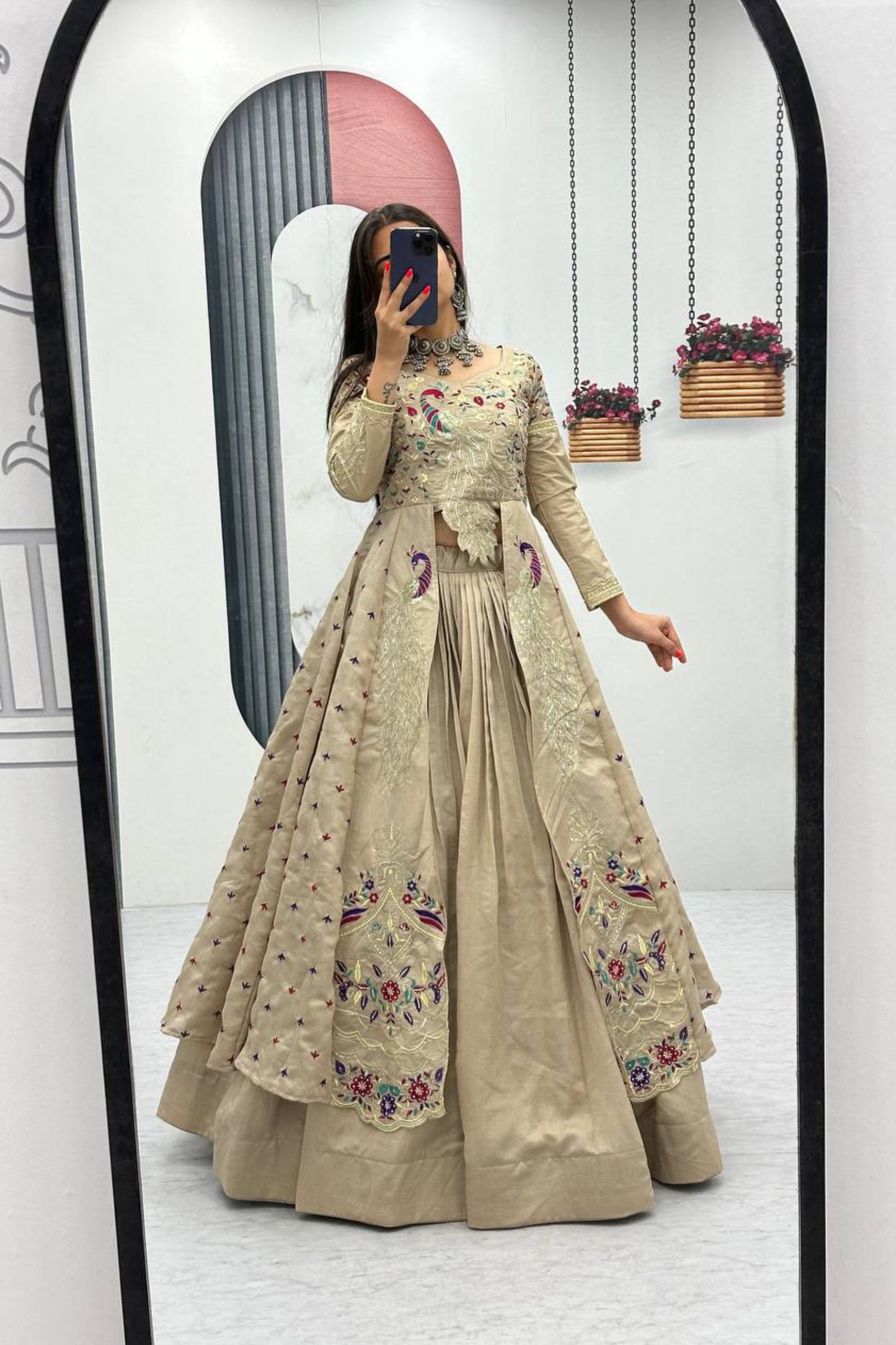 Trending Peacock Long Top Lehenga