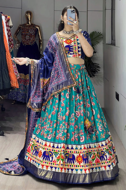 Floral Silk Navratri Choli