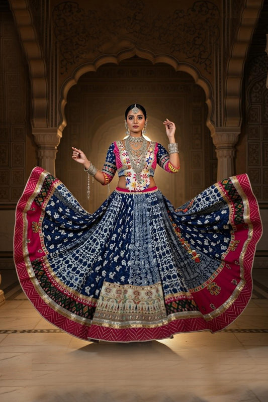 Royal Indigo | Navratri Chaniya Choli