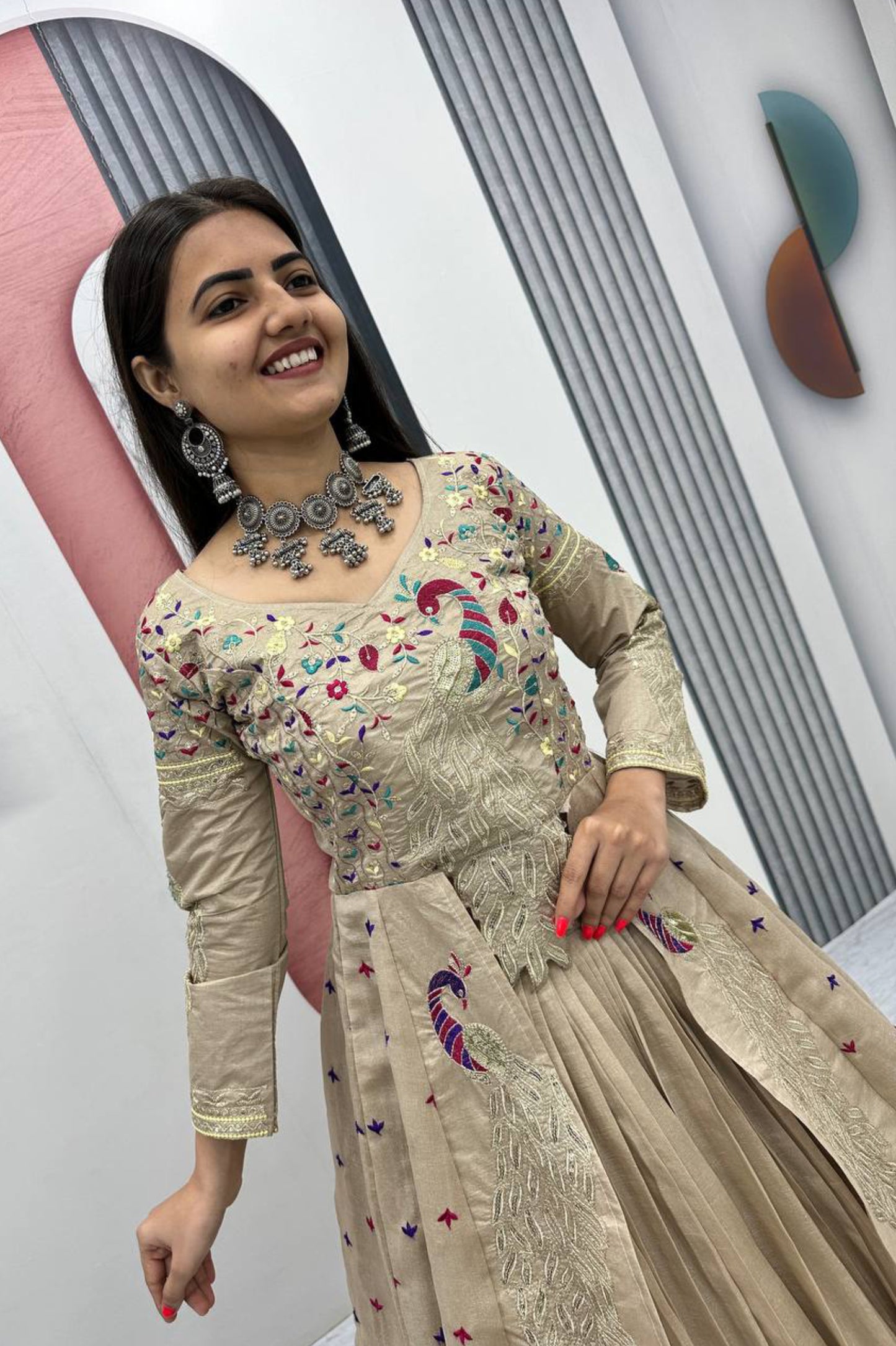 Trending Peacock Long Top Lehenga