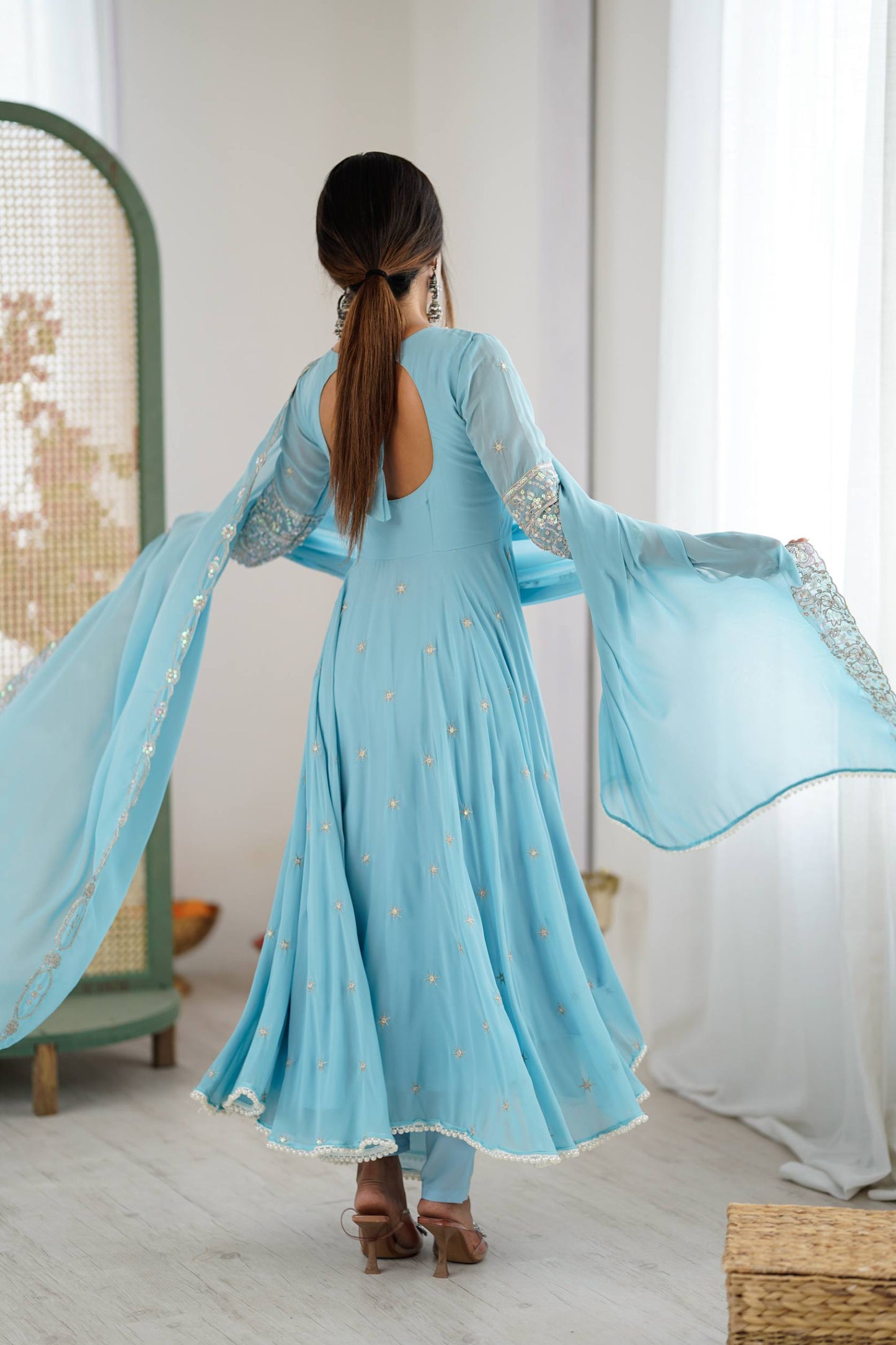 Anarkali Three Piece Set