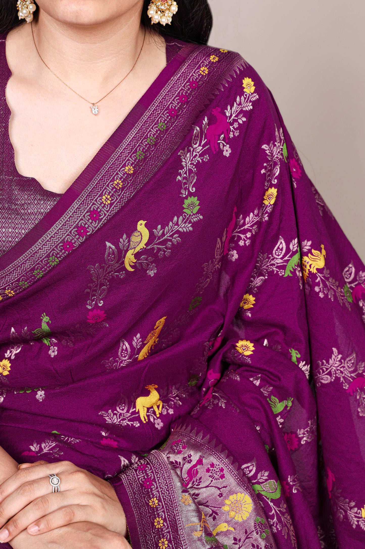 Naylon (Dyeable) Saree