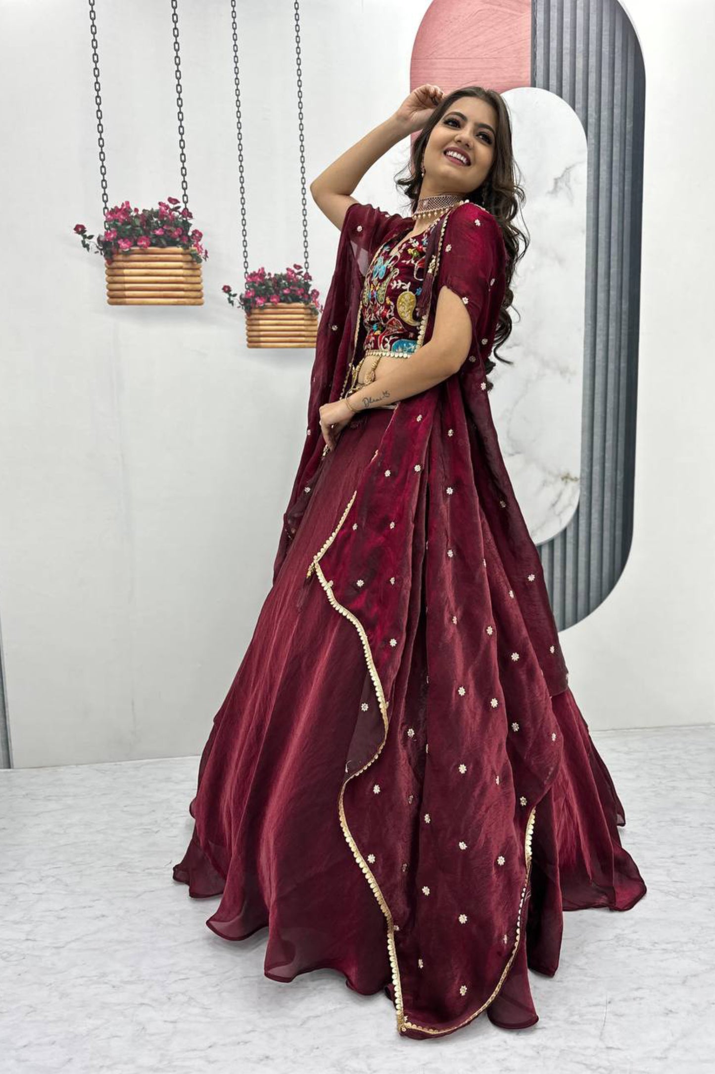 Indo Western Style Lehenga Choli