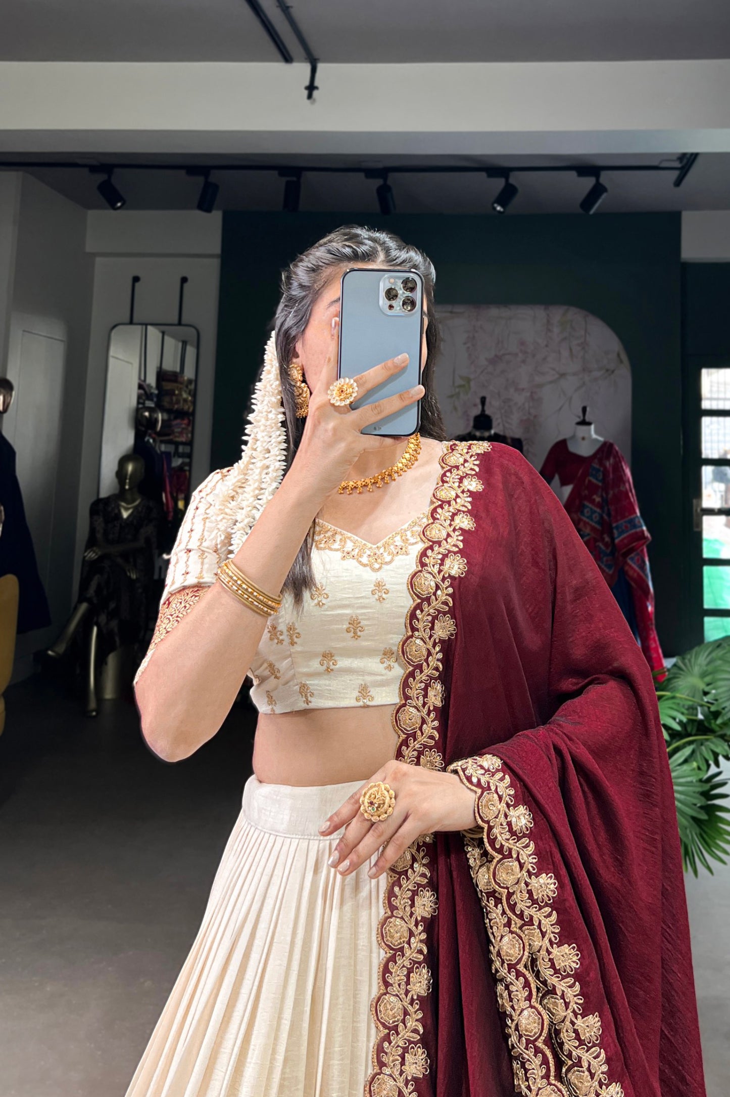 South Indian Style Lehenga