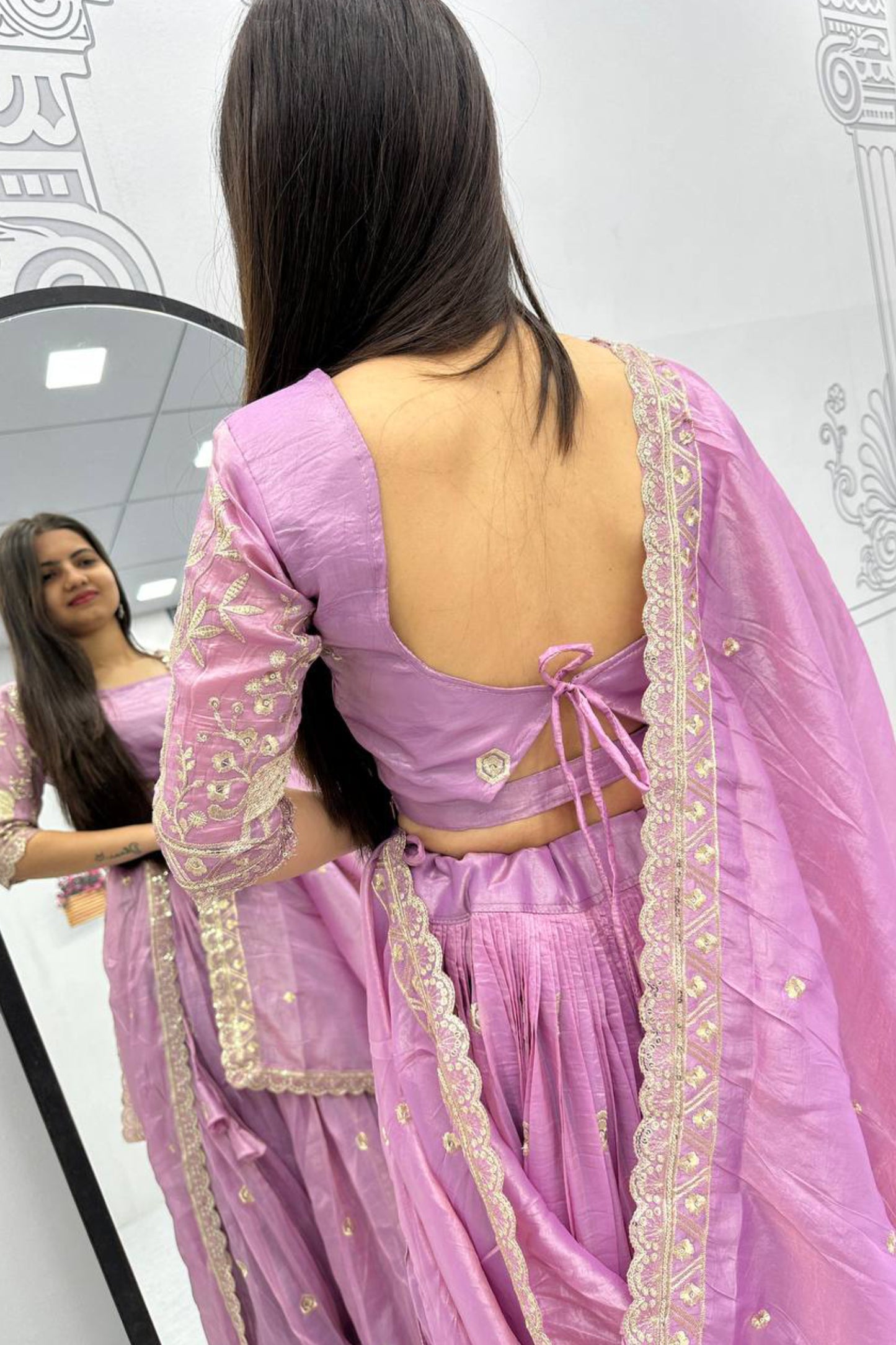 Gold Crush Wedding Lehenga