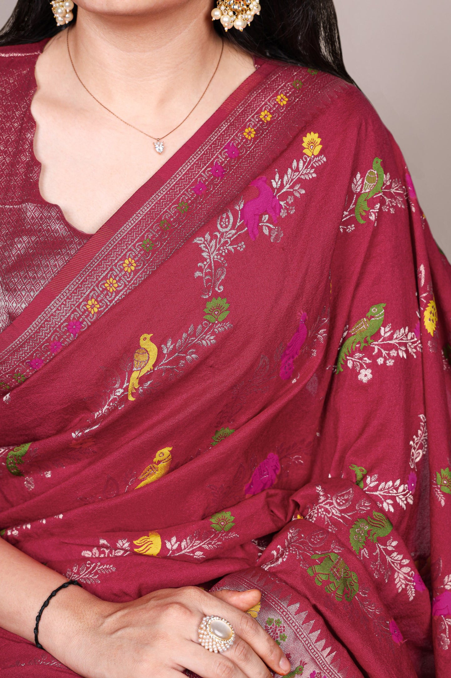 Naylon (Dyeable) Saree