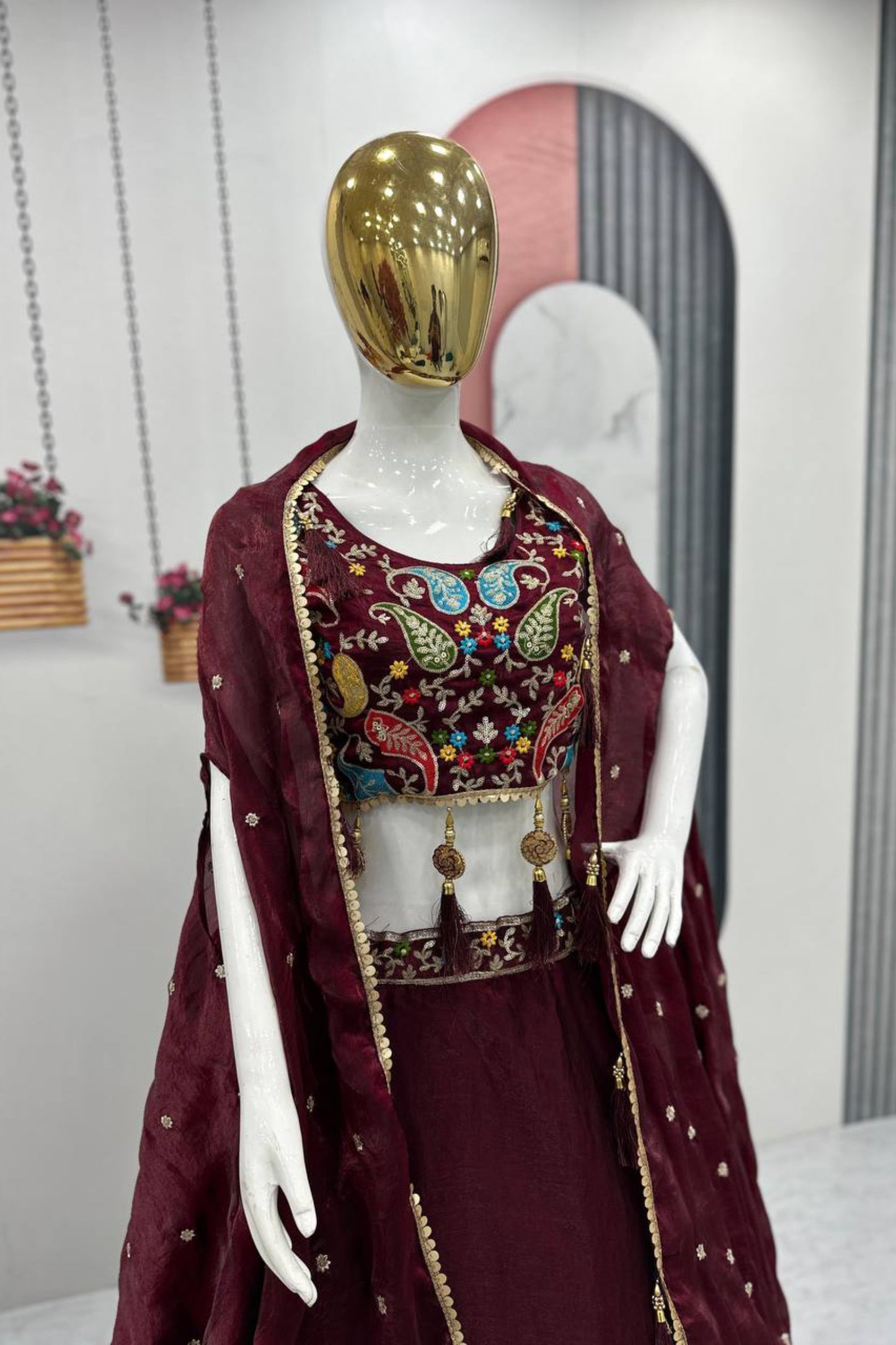 Indo Western Style Lehenga Choli