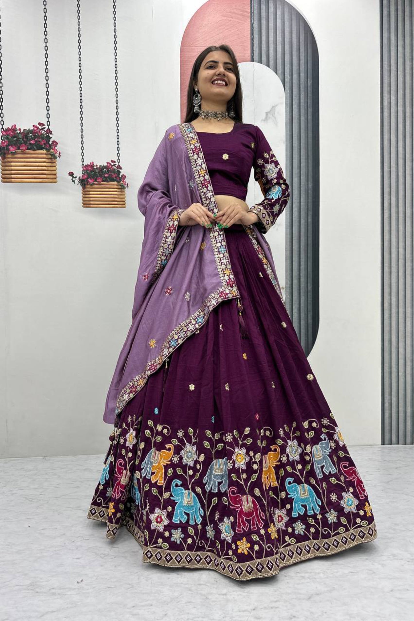 Wedding Embroidered Lehenga