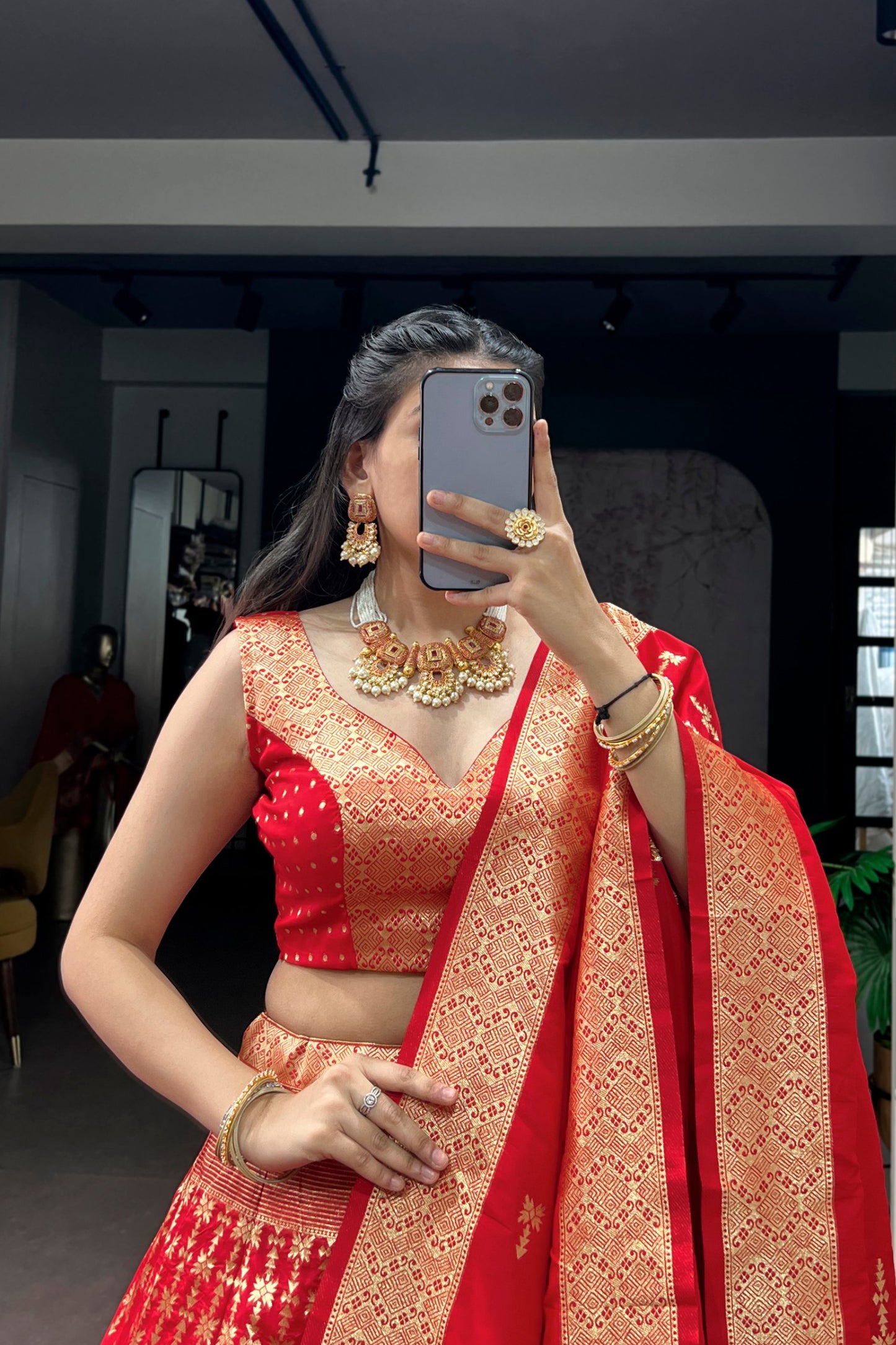 Regal Banarasi Silk Lehenga