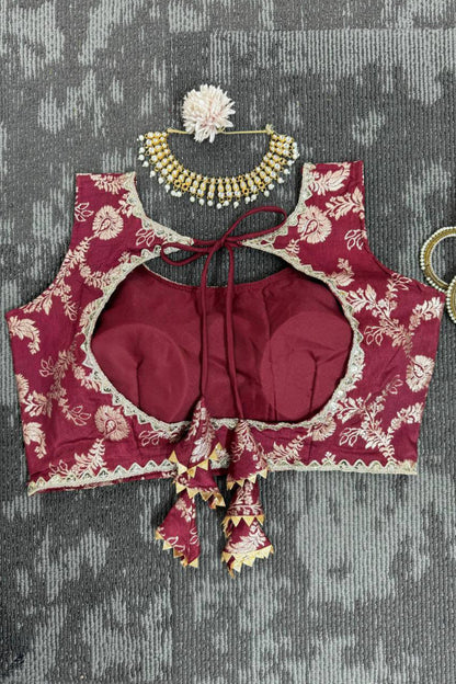 Jacquard Silk Trendy Lehenga Choli