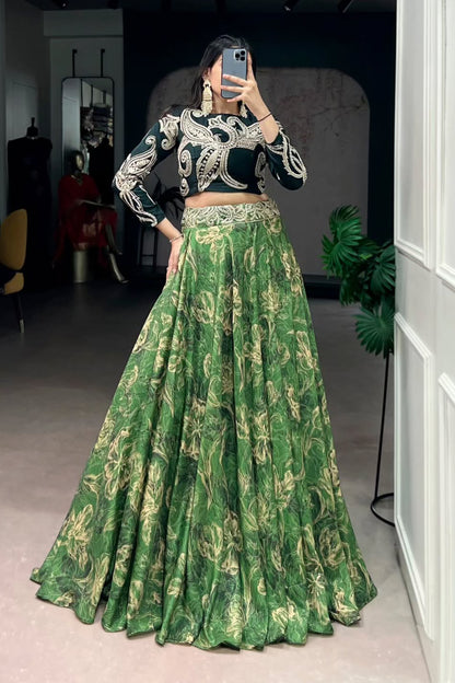 Crop top with Lehenga