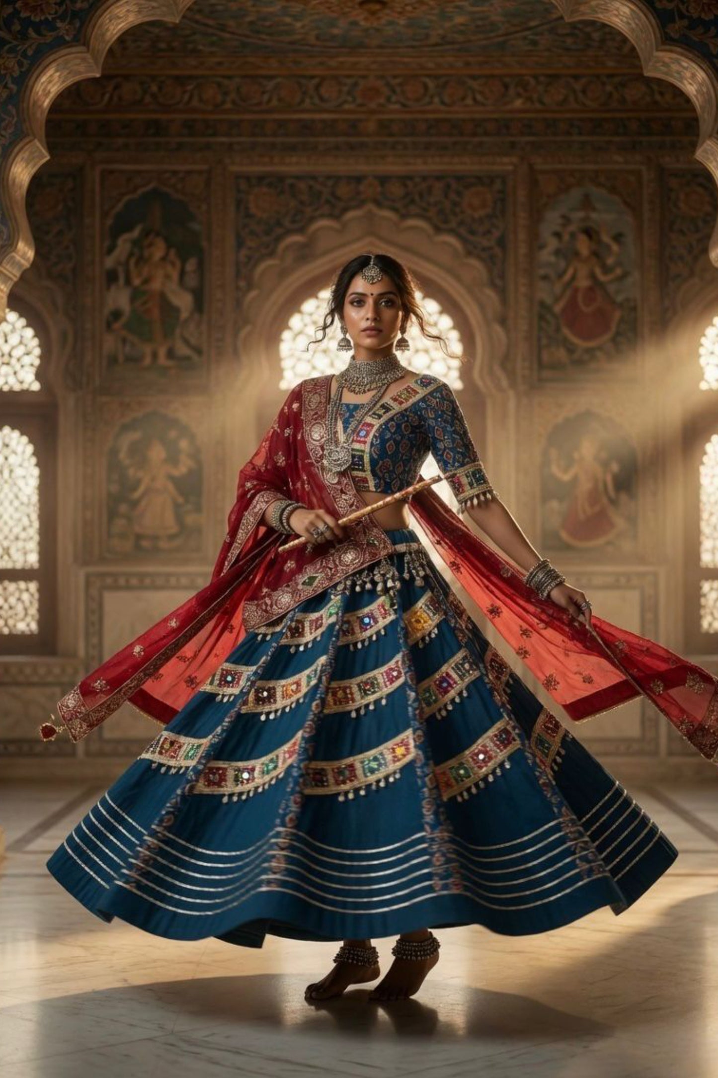 Royal Tradition Meets Modern Twirl | Navratri