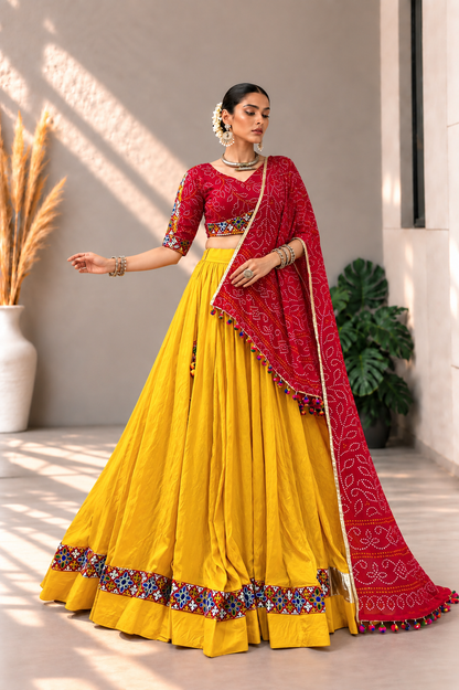 Rangilo Bandhani Lehenga