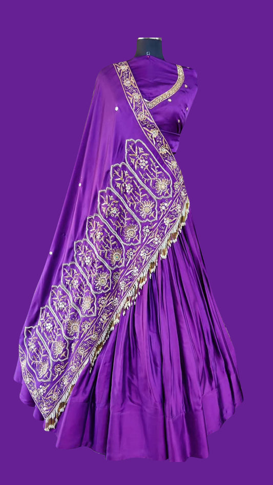 Purple Wedding Choli