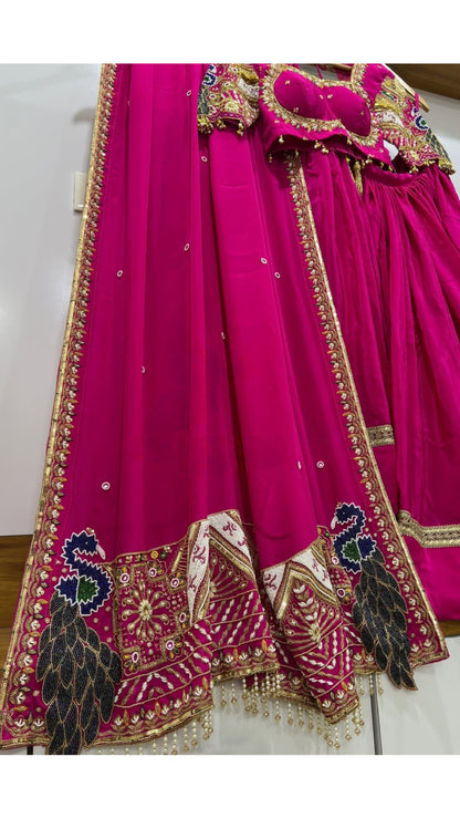 Royal Rani Pink Chaniya Choli With Heavy Dupatta (Wedding Special)