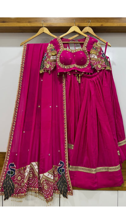 Royal Rani Pink Chaniya Choli With Heavy Dupatta (Wedding Special)