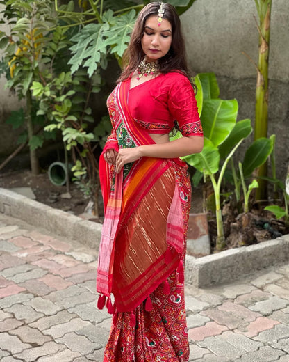 New Pure Gajji silk Patola Saree